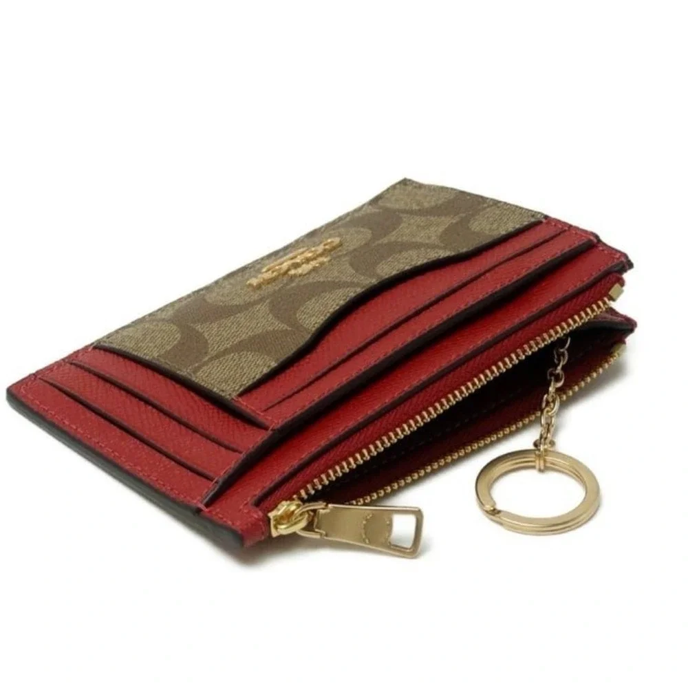 COACH Signature ID Case & Photo Keychain IN‎ GIFT BOX NWT